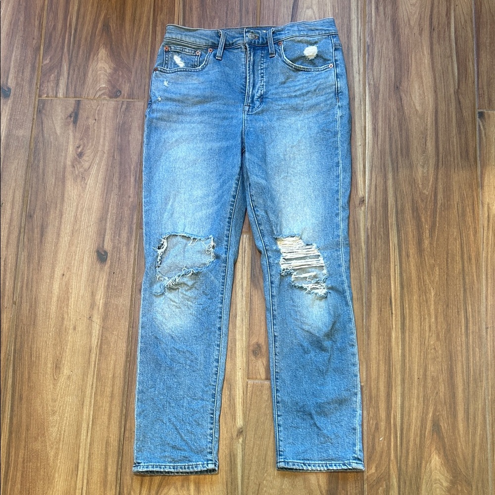 Madewell The Perfect Vintage Jean Distressed High Rise Size 26